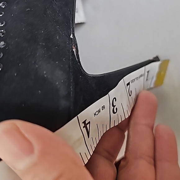 White House Black Market Luxury Heels, Black with studs, Size - Picture 9 of 10